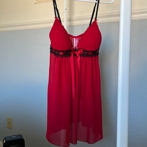 Cosmopolitan Red Sexy Slip Dress Lingerie